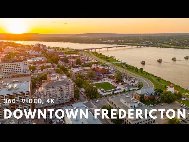Driving Canada| Motorcycle from Fredericton to Burton, New Brunswick. (360-degree video in 4K)