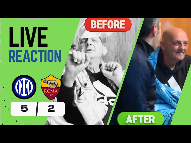 IT'S NOT HAPPENING‼️ INTER-ROMA 5-2 live reaction