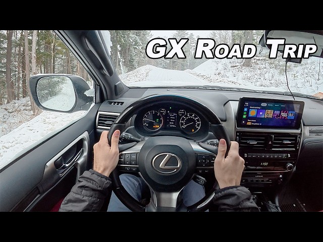 Lexus GX460 Road Trip To Maine - Snowy Climbs and Highway Miles in V8 Luxury (POV)