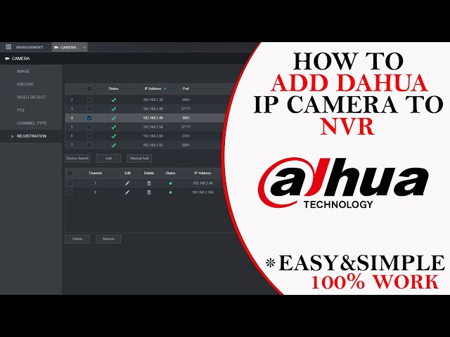 How to Add IP Camera in Dahua NVR | Dahua IP Camera Setup