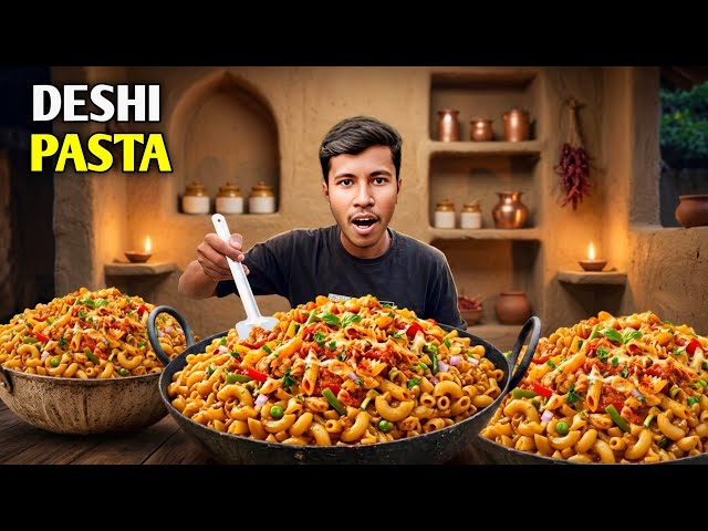 We made a lot of deshi pasta ! Food challenge !