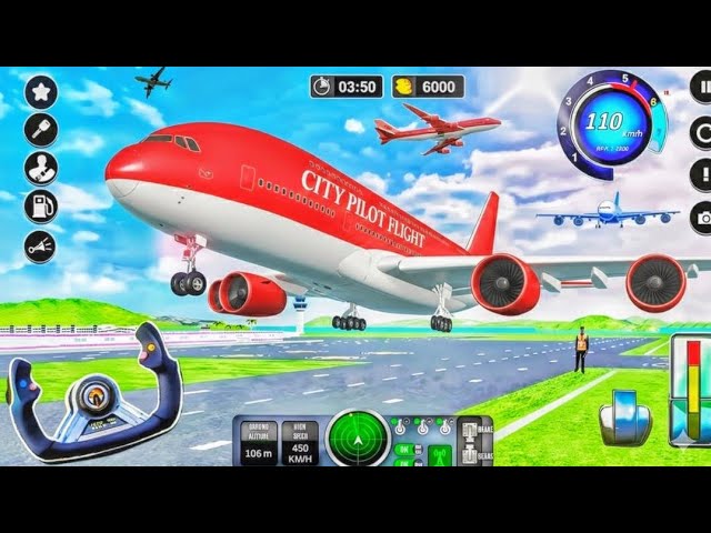 Flight Airplane City Pilot Simulator - Plane Boeing Emergency Landing - Android Gameplay