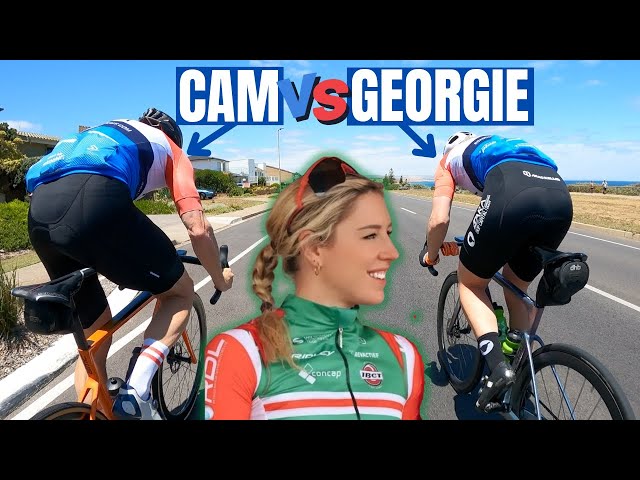 Can I Beat a Semi-Pro Female Cyclist? (in a Sprint)