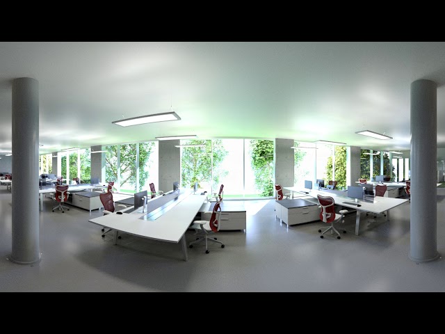 Onlight office day and night Sequence 360 VR