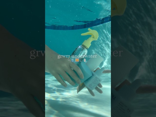 grwm underwater! 🌊💞 #pipg #grwm #underwater #viral #pool #blowthisupformeplease #fypシ゚viral