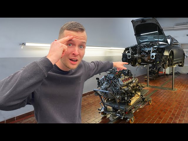 I take out the V10 engine of the cheapest Audi RS6 (without instructions or help)