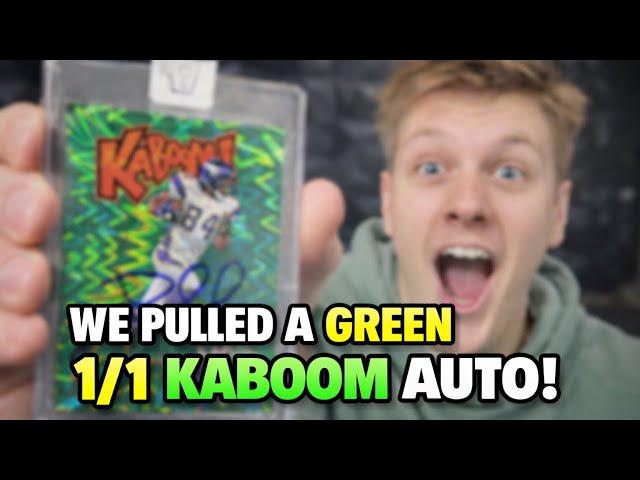 Pulling a 1/1 Green Kaboom Auto! (Honors) 🤯