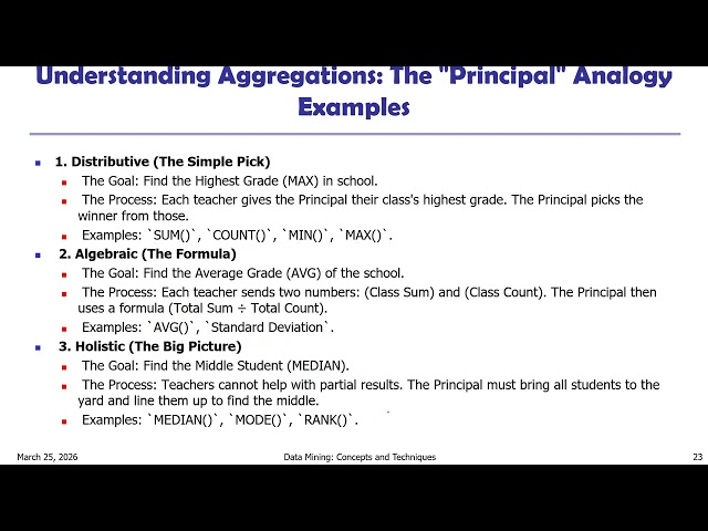Lecture 4 : Data Warehousing and OLAP Part 2