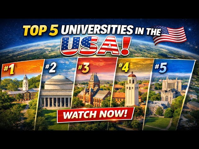 Top 5 Universities in the USA 🇺🇸 || University Rankings 2026