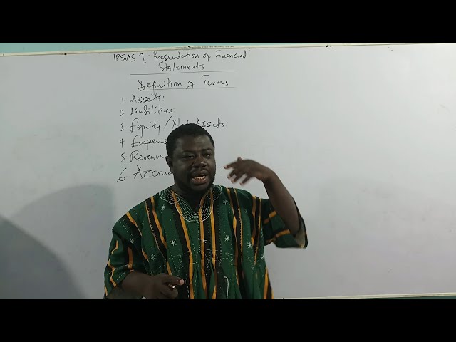 IPSAS 1 - PRESENTATION OF FINANCIAL STATEMENTS (PART 1)