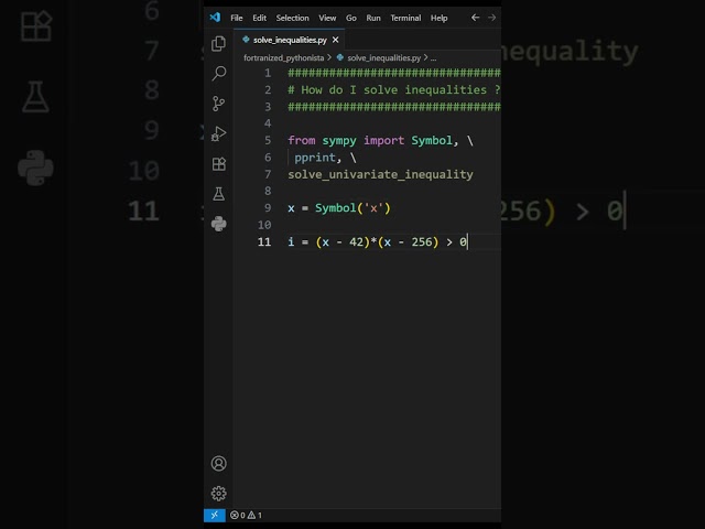 How do I solve inequalities #python
