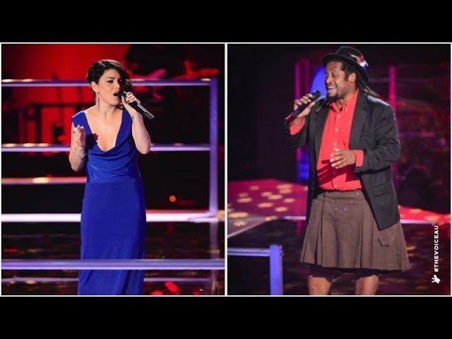 Lionel Cole Vs Sabrina Batshon: Beauty And The Beast | The Voice Australia 2014