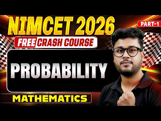 Probability Part 1| NIMCET 2026 | NIMCET MCQs SERIES |  | BY Shashank Sir