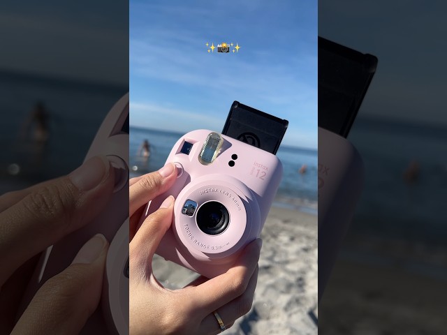 The beach and an instax mini 12 camera 🤝📸✨ #instax #instaxmini12 #instaxmini #instaxcamera