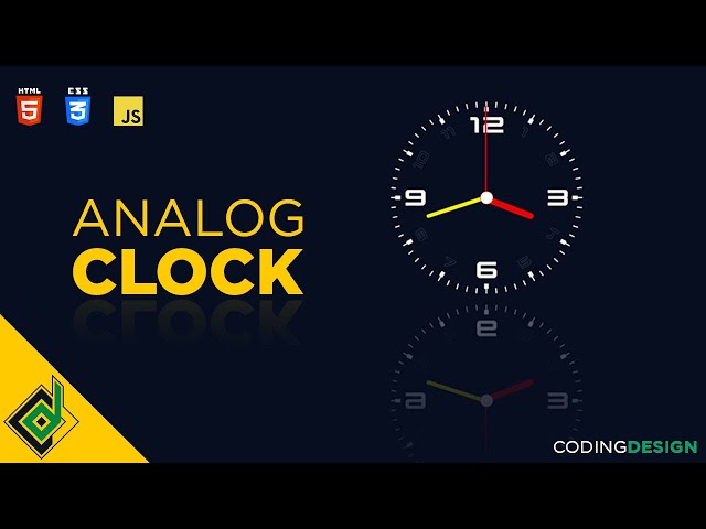 Build Working Analog Clock Using HTML CSS And JavaScript