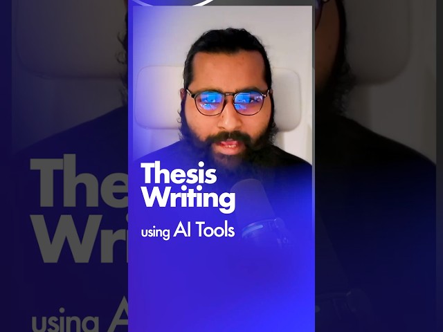 Thesis and research writing Using AI tools scientific writing #thesis #phd #writeup