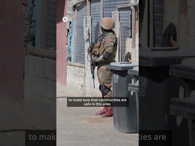 SANDF Soldiers deployed in Cape Town streets