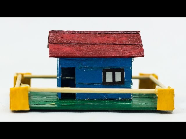 How To Make Mini House Using Popsicle Stick