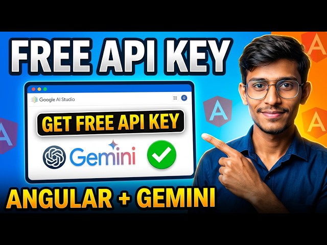 Gemini API Setup karo Angular mein | Free API Key + First Call #Angular #GeminiAPI #angularai