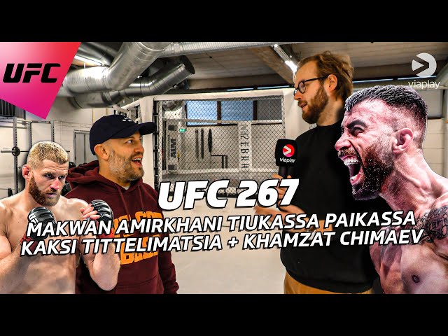 UFC 267: Makwan Amirkhanilla kasvojenpesun paikka | Kortilla kaksi titteliottelua ja Khamzat Chimaev