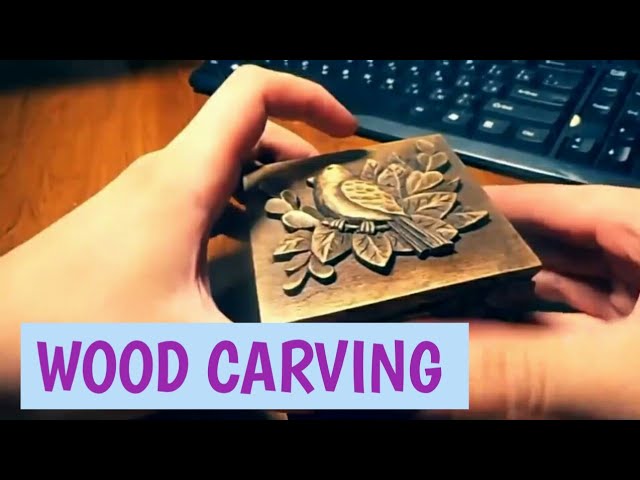 Jewelry box wood carving