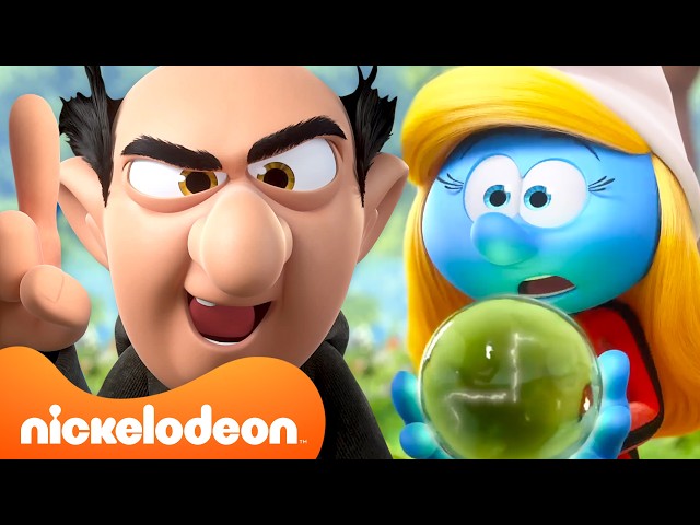 Gargamel TRAPS Smurfette for the Magic Ball! 🔮 | The Smurfs | Nicktoons