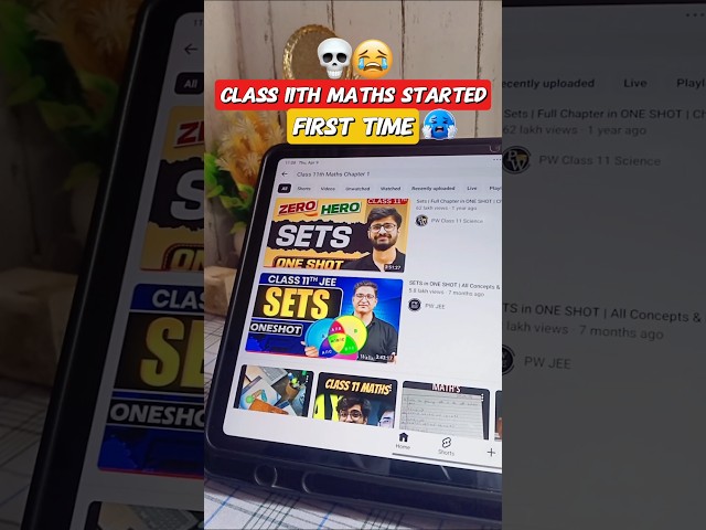 Class 11 Maths First Day 🔥😱 | JEE Preparation 🤯 #jee2027 #class11 #maths #iitjee #studywithme