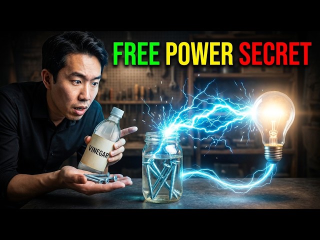 Vinegar + Zinc Screws = Free Battery For Life — The 1800 Trick They Erased