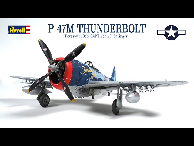 P 47M THUNDERBOLT - "DEVASTATIN DEB" - MODEL KIT REVELL - 1/72 -WWII AIRCRAFT.