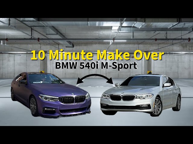 STOCK - NOT / BMW 540i M-Sport Complete Makeover In 10 minutes!!