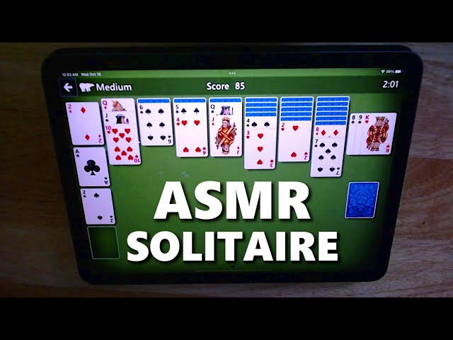 iPad ASMR | Let's Play Solitaire
