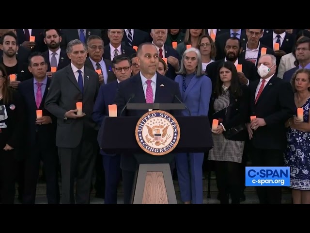 Leader Jeffries Remarks at Vigil Commemorating 1 Month Since Hamas Attacked Israel on October 7