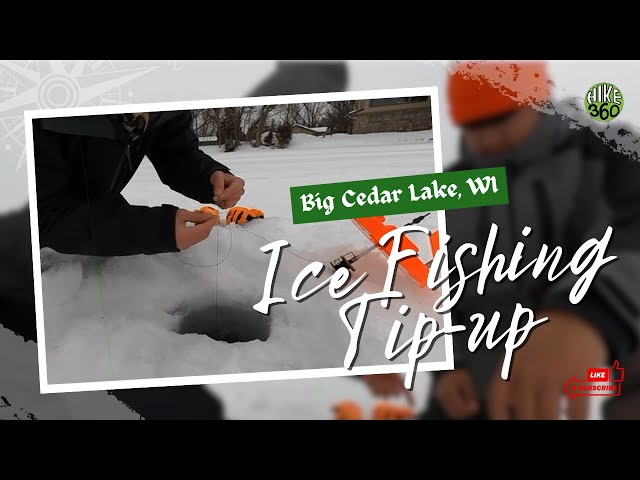 Big Cedar Lake, WI - Ice Fishing Tip-up (Hike 360° VR Video)