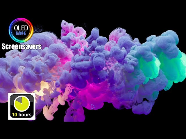 Multicolored Explosions - 10 Hours - 4K - OLED Safe
