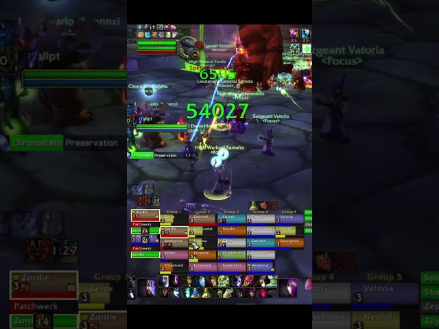 Highest Rewind Heal so far 54k Heal Mage SoD WoW Classic #shorts #short #fyp #healmage