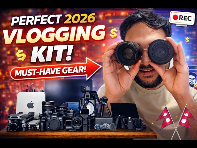 Ultimate 2026 Vlogging Setup 🔥 My Camera & Gear Setup (Real Creator Setup)