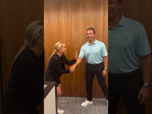 Dana Perino teach: how to have a frim, professional handshake 🤝....#danaperino #gutfeldshow #support