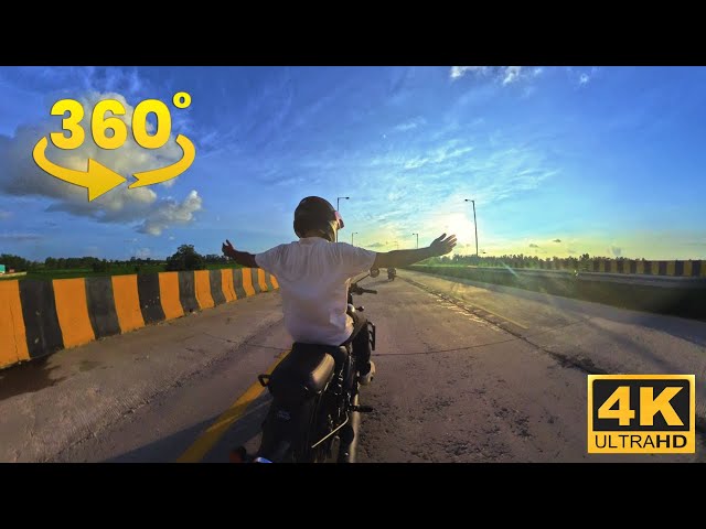 Sunset Ride [4K 360° VR Video] | Royal Enfield Classic350