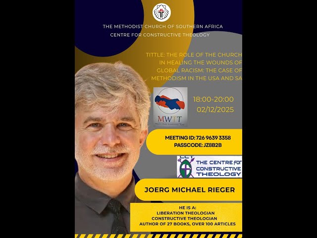 MCSA Mission Unit   with CCT brings a Theological Reflection with  Prof. Joerg Reiger from the USA