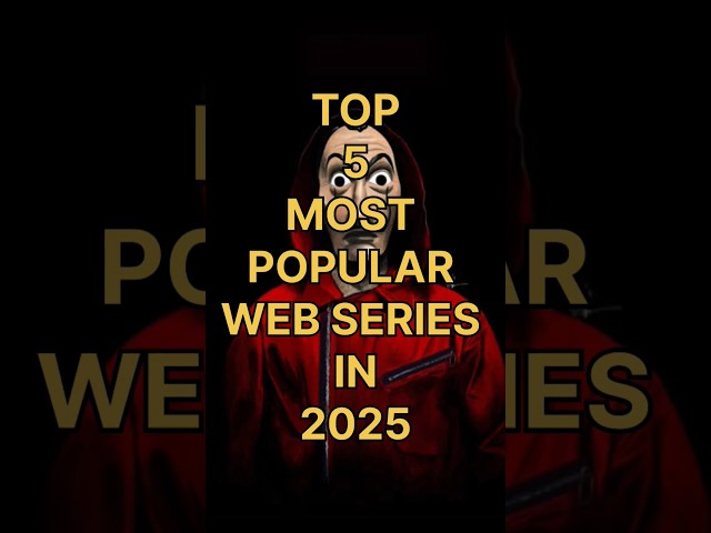 Top 5 most popular web series #shorts #webseries #top5