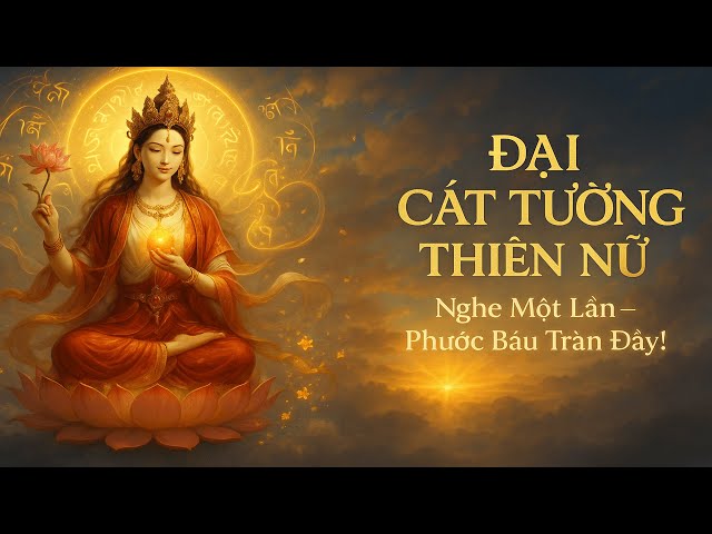 🌸Thần Chú Đại Cát Tường Thiên Nữ🌸| Ban Phước Báu - Xóa Nghèo Nàn | MAHĀ-ŚRĪ DHĀRAṆĪ