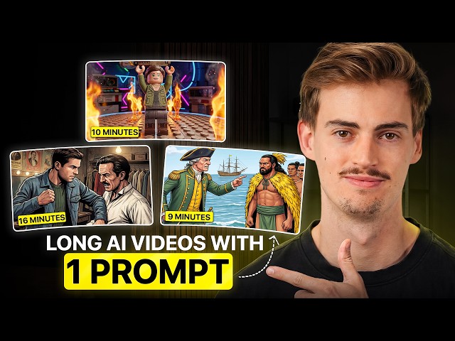 NEW AI Video Generator Creates Long AI Videos With ONE Prompt