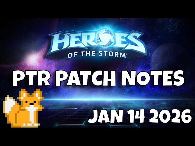 Heroes of the Storm - PTR Patch notes // Jan 14 2026