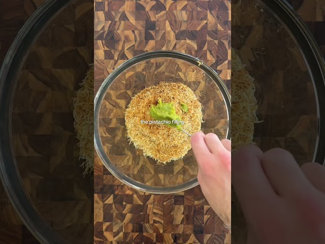 Making my wife a Dubai chocolate brownie