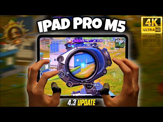 NEW UPDATE 4.3 😍 iPad Pro M5 4K Full HD PUBG TEST 🤯 120FPS SENSITIVITY AND CONTROL CODE? 🤩🔥