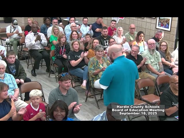 Hardin County Schools Board of Education Meeting September 18, 2025 sc