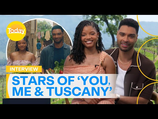 Stars of new rom-com movie 'You, Me & Tuscany' | Today Show Australia