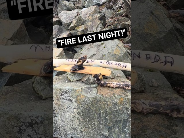 Fire at the Made in Canada Sign #shorts #spring #story