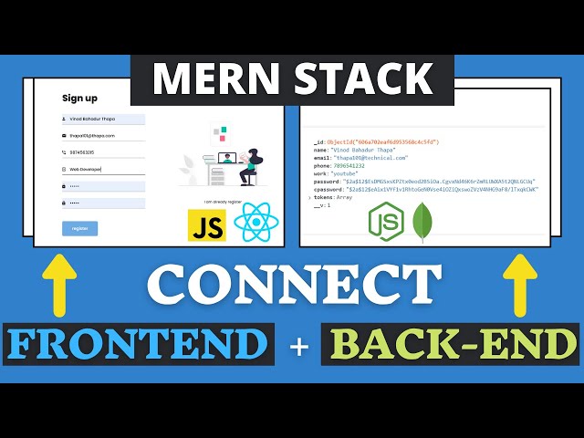 🔴 MERN #29: Connect React with NodeJS & MongoDB | Stored Registration Form Data in Database in MERN