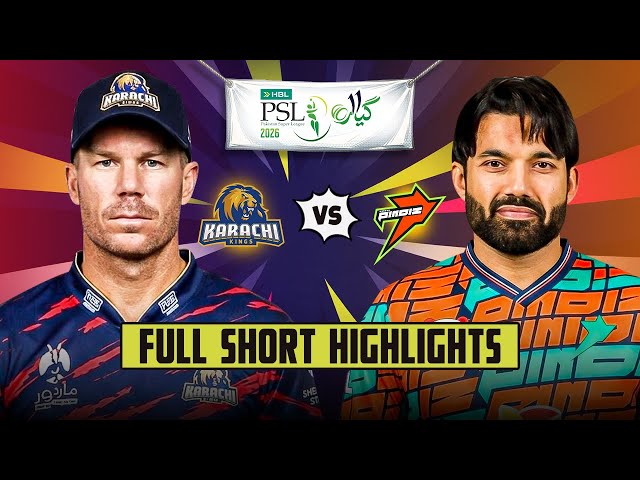 Karachi Kings Vs Rawalpindiz | Full Short Highlights | Match #10 | tapmad | PSL26 | HBL PSL 11